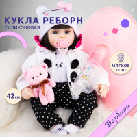 Кукла Реборн Барбара для девочек 42 см большая мягкая пупс Reborn QA Baby