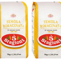 Мука Cemola Rimachinata (Семола Римачината) из твердых сортов пшеницы мелкого помола Le 5 Stagioni Италия, 1 кг * 2 штуки