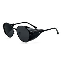 Винтажные готические классические очки с боковой защитой в стиле стимпанк, роскошные дизайнерские женские солнцезащитные очки, Декоративные Солнцезащитные очки для вождения автомобиля для мужчин