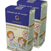 GARNEC Мука кукурузная Гарнец без глютена 500 гр х 2 шт