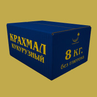 Кукурузный крахмал, ГОСТ, крахмал кукурузный, 8 000 г, высший сорт, натуральный загуститель, для выпечки, Рондапродукт