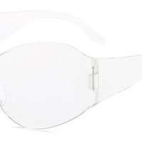 Женские солнцезащитные очки без оправы, в стиле стимпанк