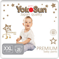 Подгузники трусики детские YokoSun Premium, Размер 6 / XXL (15-23 кг), 28 шт