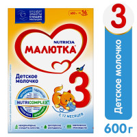 Молочко детское Nutricia Малютка Малютка 3, с 12 месяцев, 600 г