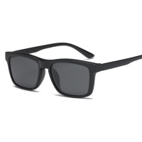 Солнцезащитные очки с магнитной клипсой, солнцезащитные очки с квадратными линзами для мужчин, женщин, мужчин, зеркальные солнцезащитные очки ночного видения, солнцезащитные очки для вождения