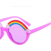 Круглые Солнцезащитные очки детские радужные солнцезащитные очки 2022 для девочек и мальчиков детские цветные линзы для глаз детские оттенки очки для вождения автомобиля Путешествия