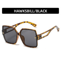 Очки солнцезащитные оранжевые для мужчин и женщин, с декоративными буквами H, для уличной съемки, 2022