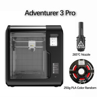 3D-принтер Flashforge Adventurer 3 Pro, 265 ℃, высокая температура печати, автовыравнивание, сенсорный экран, облачная печать, стеклянная сборная пластина