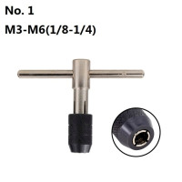 Т-образный держатель для метчиков M3-M12 дюйма ручной Метчик регулируемый держатель резьбовой ключ для металлообработки дрель