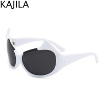 Солнцезащитные очки «кошачий глаз» Y2K для мужчин и женщин, пикантные Роскошные брендовые винтажные солнечные очки в стиле стимпанк, ретро, 2023