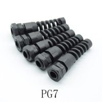 Кабельный ввод M12 PG7/PG9/PG11, 5 шт., водонепроницаемый, пластиковый гибкий спиральный протектор от натяжения для резьбы 3,5-6 мм