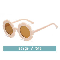 2023 Матовые Круглые милые детские солнцезащитные очки с подсолнухами для мальчиков и девочек, милые детские солнцезащитные очки для малышей, женские солнцезащитные очки