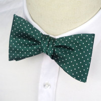 Галстук-бабочка GHLB08 Регулируемый зеленый белый галстук-бабочка в горошек Мужской Шелковый жаккардовый тканый галстук-бабочка для мужчин Классическая Свадебная вечеринка