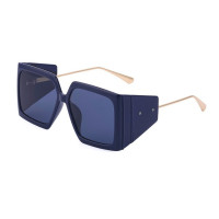 Женские солнечные очки в стиле панк S1u, модные солнцезащитные очки в большой оправе, 2022