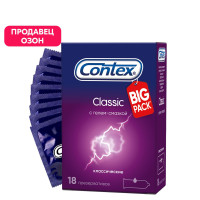 Contex Classic Big Pack Презервативы классические с гелем-смазкой естественные ощущения, 18 шт