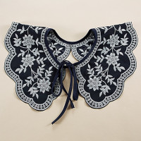 Женская Съемная Кукла, ложный воротник, винтажный Дворцовый стиль, вышитый крючком, Цветочная кружевная наполовину рубашка, ожерелье, шаль