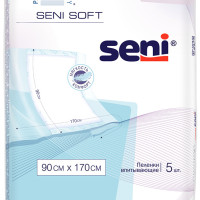 Пеленки одноразовые впитывающие SENI SOFT  90 см x 170 см, 5 шт.