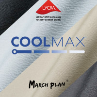 MARCH PLAN速乾COOLMAX®+LYCRA®泡泡紗休閒機能戶外口袋短袖T恤