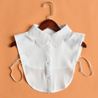 Женская съемная блузка с воротником, элегантный свитер, верхняя декольте, аксессуары для одежды