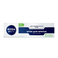 Крем для бритья успокаивающий NIVEA Men для чувствительной кожи, без содержания спирта, 100 мл