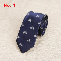 Мужской галстук из полиэстера с принтом животных в виде автомобиля, обезьяны, собаки, воздушных шаров