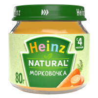 Пюре морковочка, с 4 мес., 6 шт по 80 гр