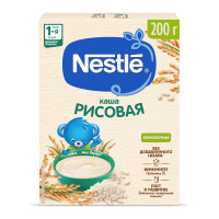 Каша Nestlé Безмолочная рисовая для начала прикорма 200г с пробиотиком BL