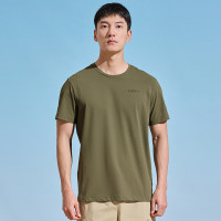 探路者男式功能短袖T恤2023新款蜂巢仿生吸濕速乾彈力TAJJBL81774