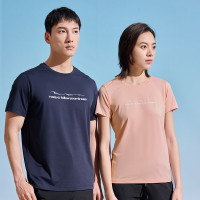 探路者男士速乾衣彈力透氣夏季戶外運動跑步上衣徒步短袖t恤女