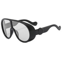 Солнечные очки в стиле панк для мужчин и женщин, Преувеличенные солнцезащитные, с большой оправой