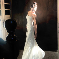 小麗XIAOLI千層雪吊帶包臀連衣裙秋冬法式氣質名媛高端精緻長裙子