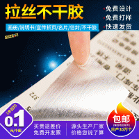 新品 拉丝金拉丝银不干胶自粘贴纸标签商标产品型号印刷排版