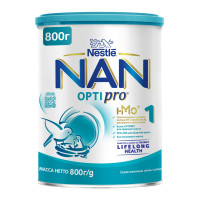 Молочная смесь Nestle NAN 1 OPTIPRO для роста, иммунитета и развития мозга, с рождения, 800 г