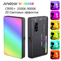 Видеосвет,Andoer W140RGB, 2500 К-9000 К, регулируемая яркость, 20 видов световых эффектов