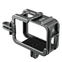 Рамка вертикальная для GoPro Hero 12/11/10/9 совместима с линзой max lens mode алюминиевая Telesin