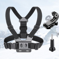 Крепление на грудь Набор аксессуаров для экшн-камеры GoPro, SECAM , Eken, Xiaomi фиксатор экшн камеры для фото и видео съёмки / держатель гоупро ( J-Hook, болт)