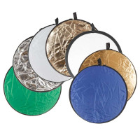 Светоотражатель для фото 7 в 1 60 см круглый с чехлом отражатель для фотовспышки