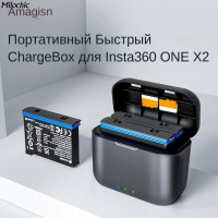 Чехол для зарядки аккумулятора Insta360 ONE X2, смарт-зарядное устройство для аксессуаров 360 X2