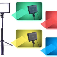 Видеосвет /Cветодиодная панель RGB-F120  с смеными цветными фильтрами /Светодиодная лампа для фото и видео / Светодидный осветитель/ LED-свет/RGB-F120