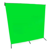 Усиленная стойка система установки фона хромакея высота 2 м. / ширина 2 м. с хромакеем зеленым 3 м. / 2 м. (GOZHY)