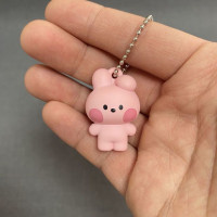 Kawaii Bt21 брелок для ключей с мультяшным дизайном K-Pop Tata Cooky Chimmy Koya Mang Shooky Корея Bt21 аниме животные подвеска орнамент