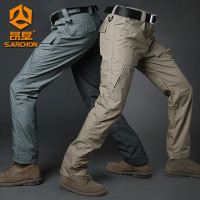 昂墾戰術褲男士春秋彈力速乾褲戶外軍迷作訓褲多口袋作戰褲工裝褲