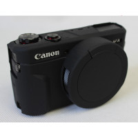 Силиконовый противоударный чехол MyPads для фотоаппарата Canon PowerShot G7X Mark III ультра-тонкий из мягкого качественного силикона черный