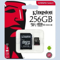 Карта памяти Kingston Canvas A1 microSD 256 ГБ / microSDXC Canvas 256 ГБ / Карта расширения памяти 256 GB