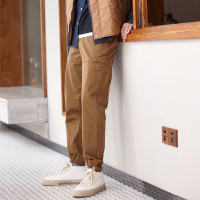 NORTHLAND休閒褲男士秋冬新款戶外防風透氣旅行跑步工裝束口運動長褲