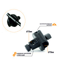 Соединительный элемент для крепления наклонного держателя к штативу с диаметром отверстий 15 и 19 мм
