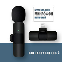 Микрофон петличный Quarter microphone_QUA_IS981450, черный