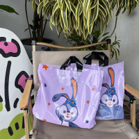 9URT网红卡通星星兔服装店袋子塑料袋手提包装购物礼品饰品袋定
