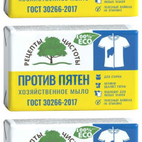 Мыло хозяйственное Рецепты чистоты против пятен, 3 уп по 200 г