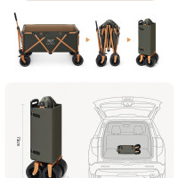 牧行户外折叠营地车露营小推车便携式野餐营手拖车珠穆朗玛小拉车